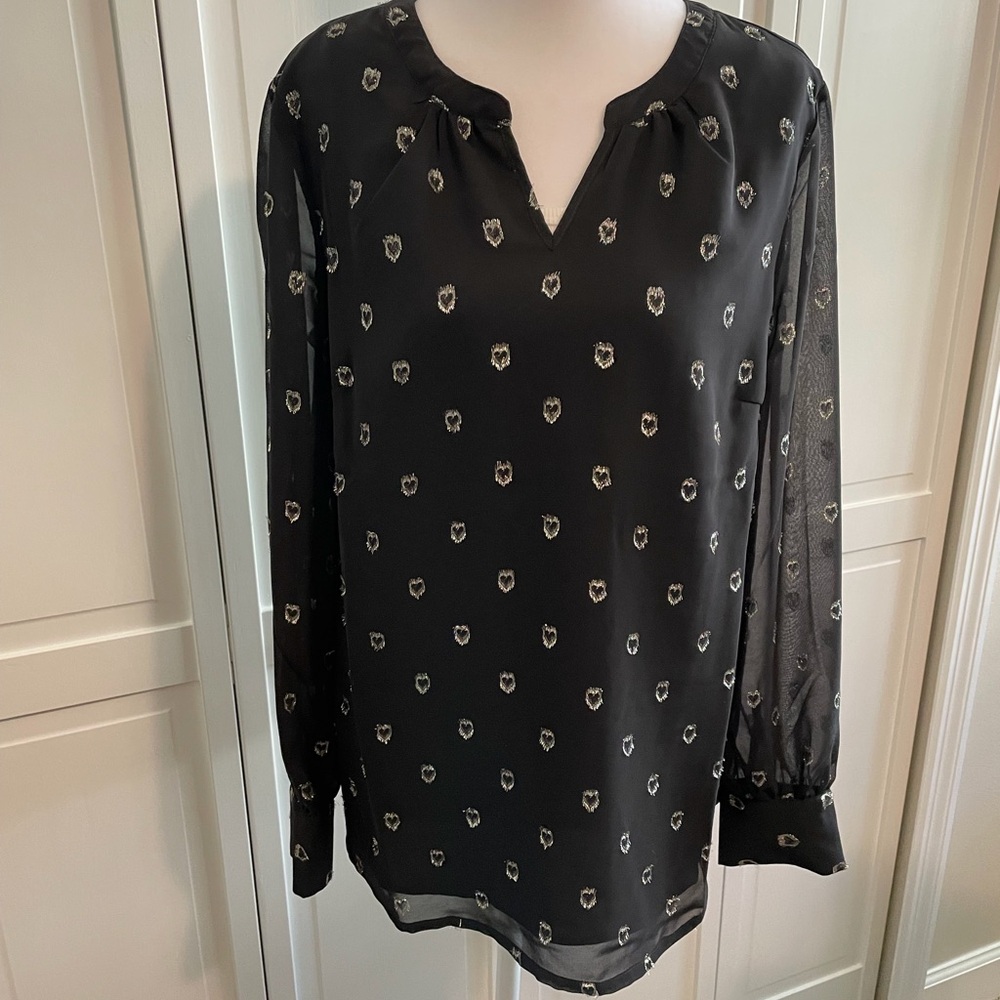 Talbots Top Sheer Sleeves NWT